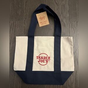 Brand new Trader Joes mini canvas tote